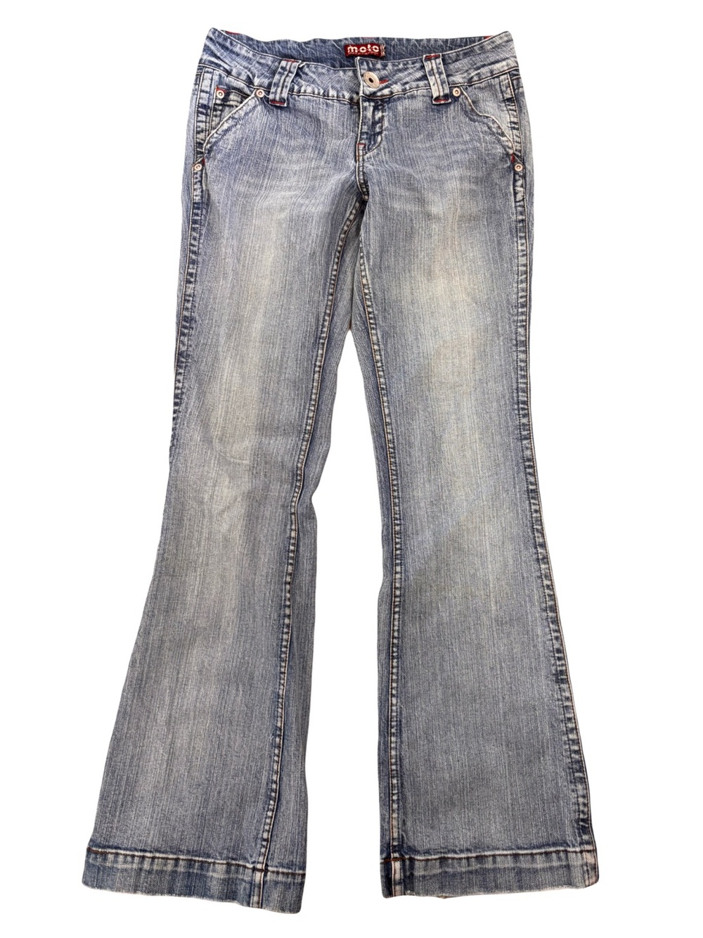Early 2000’s Y2K Women's Light Blue Flare Jeans